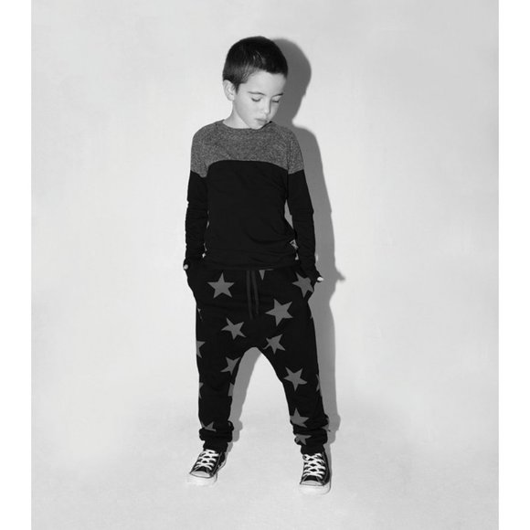 Nununu Star Baggy Pants Black (Winter Weight) - Picture 4 of 5